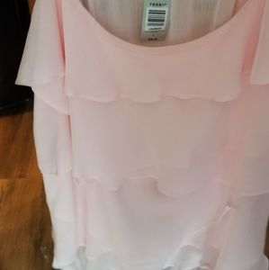 Torrid 5 silk peachy tank